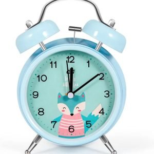 Beautiful Twin Bell Round Shape Loud Volume Alarm Clock With Light Function