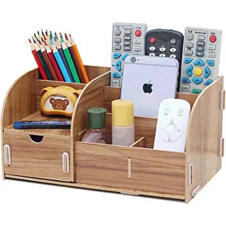Multi-Function Wood Pen Holder/Space Saver /Compartment Desk Organizer Multi-Function Wood Pen Holder/Space Saver /Compartment Desk Organizer
