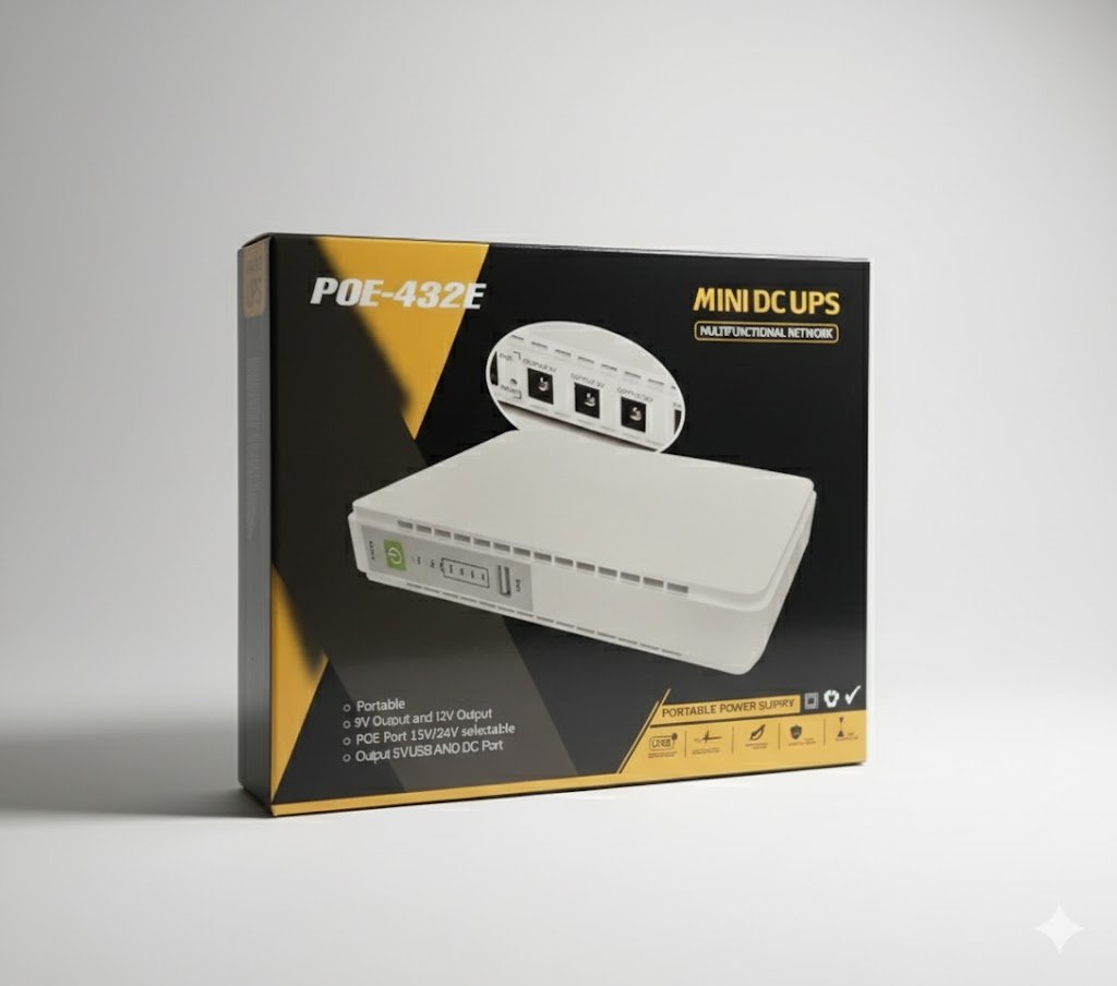 unnamed - Mini DC UPS Power Backup for Wi-Fi Router, CCTV & More (10400mAh)